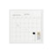 Martha Stewart Everette 18in. x 18in. Magnetic Calendar Dry Erase Board w/Wht Frame, w/Dry Erase Mrkr and 2 Mgnts BR-PM-MWP-4545-WT-MS - alternate 5